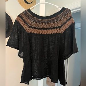Free People Short Sleeve Sweater